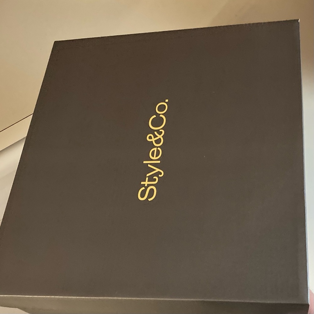 Style & Co. Black Microfiber Suede Boots - Picture 14 of 14